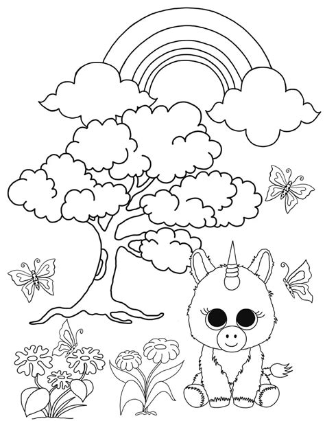 Beanie Boos Coloring Pages To Print Free Printable Coloring Pages