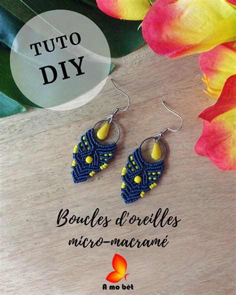 Tuto Diy Boucles D Oreilles Macram Boucles D Oreilles En Macram