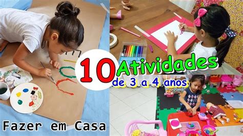 Dicas De Atividades Para Crian As De A Anos Fazer Em Casa