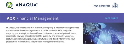 Data Sheet Aqx Financial Management Anaqua Ip Management Software