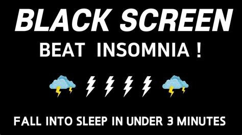 FALL INTO SLEEP IN UNDER 3 MINUTES WITH HEAVY RAIN STRONG THUNDER