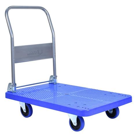 Uholan B Industrial Storage Foldable Plastic Platform Hand Truck