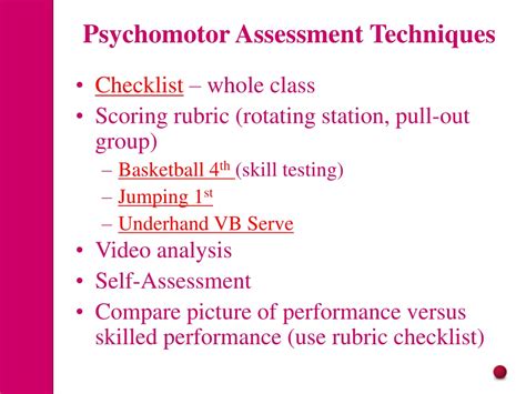 Ppt Assessment Techniques For Elementary Pe Powerpoint Presentation