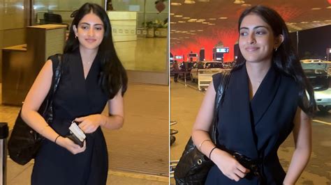 Amitabh Bachchan Grand Daughter Navya Naveli Nanda Spotted At Mumbai