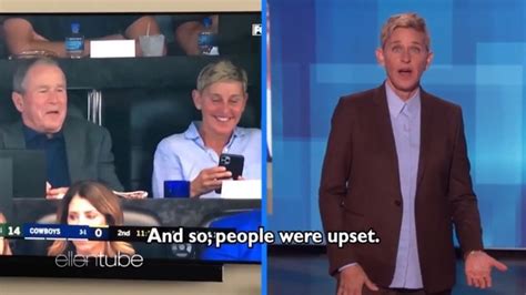 Ellen Degeneres And George W Bush Friendship Online Backlash Over