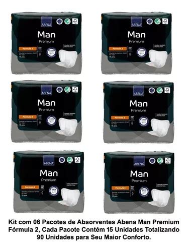 Absorvente Abena Man Premium geriátrico masculino 06 Pacotes Frete grátis