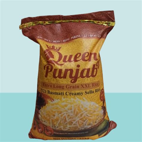 Beras Basmati Queen Punjab Extra Long Creamy Sella Kemasan Repack 5KG