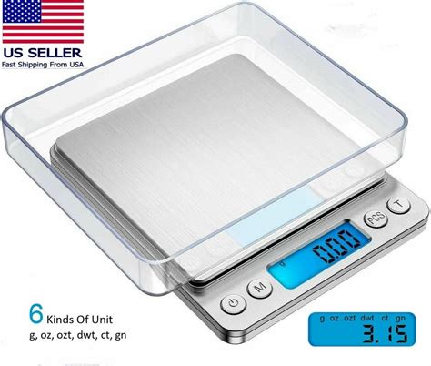 Upgraded Digital Kitchen Scale 3000g X 0 1g High Precision Mini