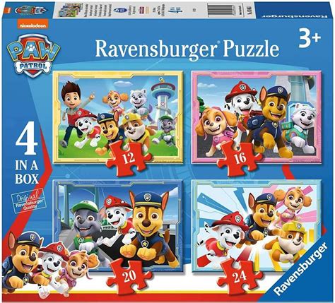 Ravensburger Puzzle Paw Patrol B Collezione 4 In A Box 4 Puzzle Da