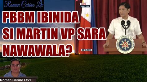 PBBM INASAR SI SPEAKER MARTIN ROMUALDEZ AT VP INDAY SARA DUTERTE