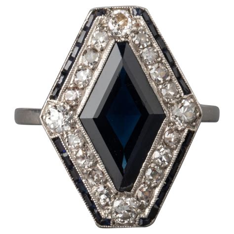 Tiffany Art Deco Sapphire And Diamond Ring At 1stdibs Tiffany Art