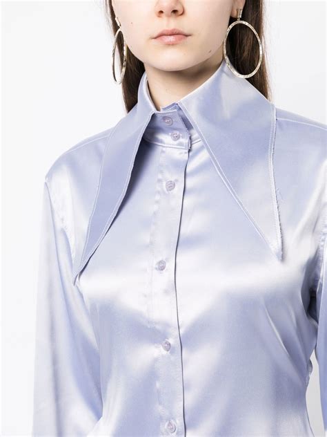 16Arlington Ione Oversize Collar Shirt Farfetch Hemdkragen Hemd