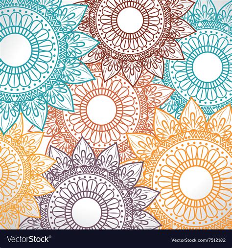 Bohemian background design Royalty Free Vector Image