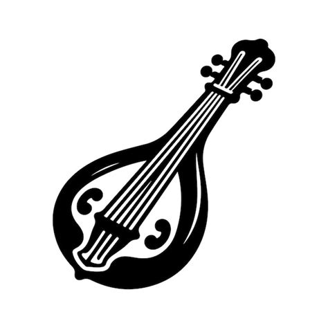 Banjo Silhouette Vector Illustration Premium Ai Generated Vector