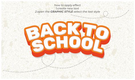 back to school text effect, typography, 11779080 Vector Art at Vecteezy