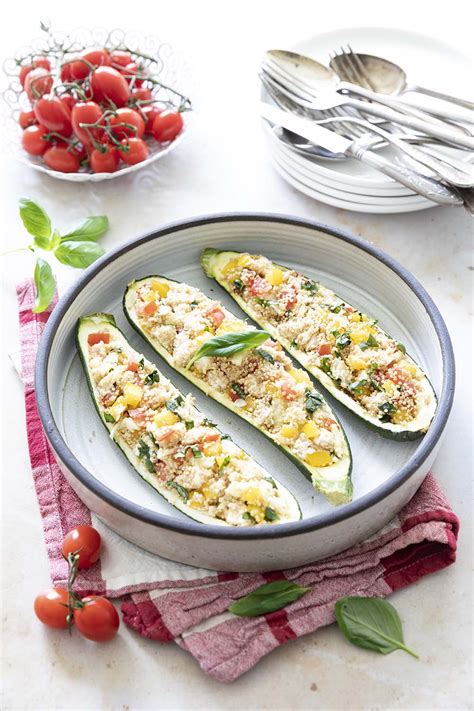 Courgettes Farcies Froides Au Quinoa Et L Gumes D T Recettes De