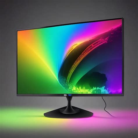 Premium AI Image | RGB Gaming Monitor