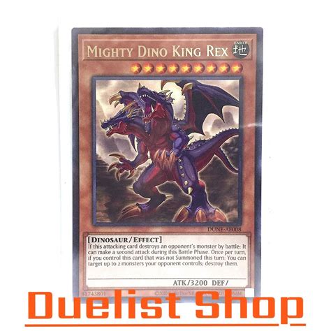 Mighty Dino King Rex R Monster Earth Level9 Dinosaureffect Dune Ae008 Yukio Card Set Yu Gi