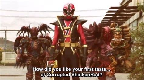 Gedou Shinken Red Power Rangers Samurai Super Samurai Power Rangers