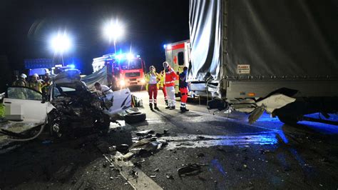 Fotos Mannheim Sandhofen Viernheim Auto Kracht Auf A In Lastwagen