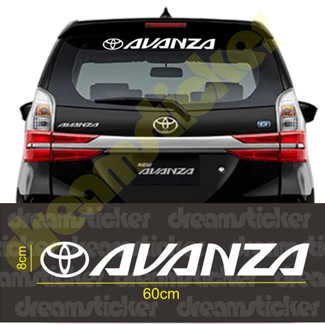 Jual Sticker Stiker Mobil Toyota Avanza Kaca Belakang Shopee Indonesia