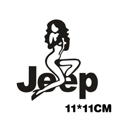 New Car Styling Reflective Beauty Sexy Girl Car Body Door Windown Tail Decal Sticker For Jeep