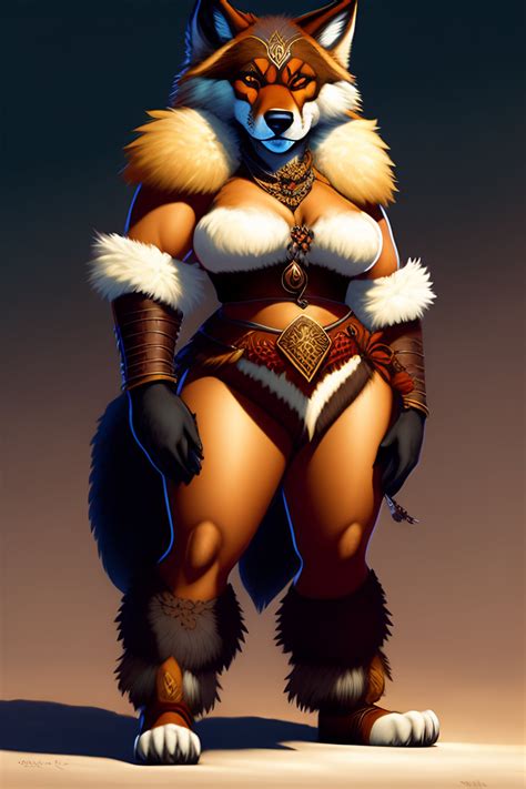 Lexica Anthro Wolf Fursona Wolf Woman Werewolf Worgen Furry Cute