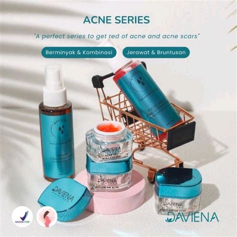 Jual DAVIENA SKINCARE ACNE SERIES PAKET PRODUK PERAWATAN WAJAH JERAWAT