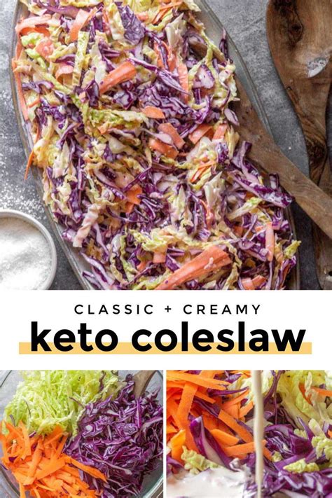 Creamy Low Carb Keto Coleslaw Recipe Healthy Diet Recipes Low Carb Coleslaw Best Diet Foods