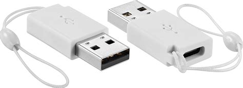 Best Buy essentials™ Female USB-C to Male USB Adapter (2-Pack) White BE ...