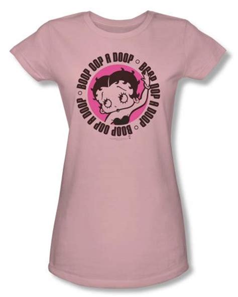 Betty Boop Juniors T Shirt Oop A Doop Pink Tee Betty Boop Shirts