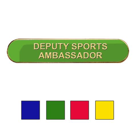 Deputy Sports Ambassador Badge Bar Shape