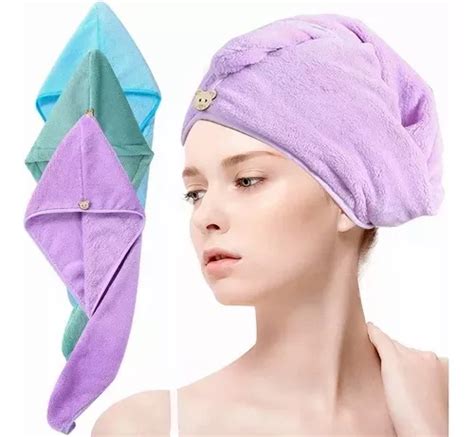 Toalla Para Cabello Micro Fibra Tipo Turbante Cuotas Sin Inter S