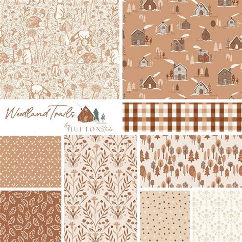 Whimsical Woodlands Themed Pattern Design Collection Surface Pattern