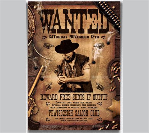 21 Western Poster Templates Free And Premium Templates