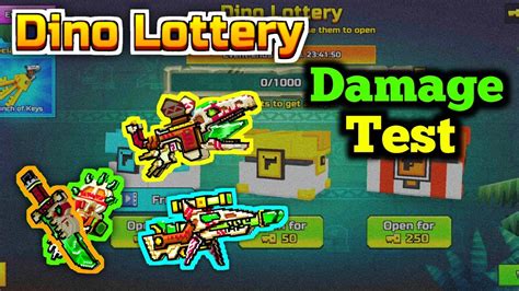 Lottery Damage Test Dinosaurs Set Pixel Gun 3D YouTube