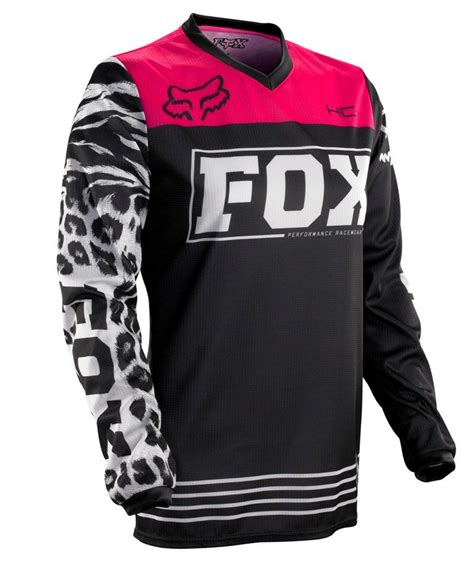 Fox Racing Womens Hc Jersey Black Pink Fox Riders Motocross