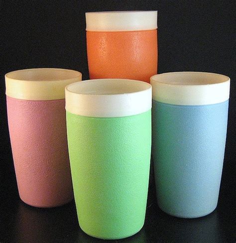 Vintage Mod Thermo Ware Bolero Insulated Tumbler Glasses