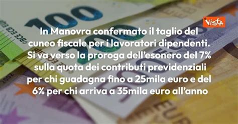 Manovra Ecco Le Principali Misure Dal Taglio Del Cuneo Fiscale