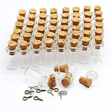 Amazon Marrywindix 50 Pcs 1ml Extra Mini Tiny Clear Glass Jars