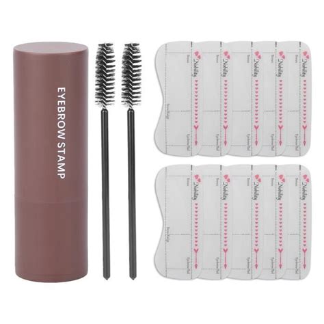 Zerone Kit De Mise En Forme De Tampon De Sourcils En Une Tape Kit De