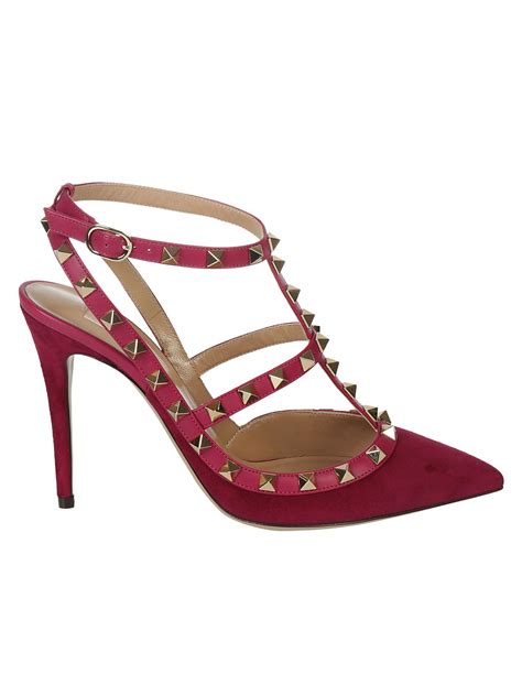 Valentino Garavani - Valentino Garavani Rockstud Pumps - Camelia, Women ...