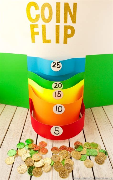 St. Patrick's Day Games (Coin Toss) - Moms & Munchkins | St patrick's ...