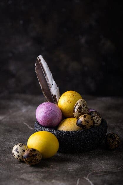 Premium Photo Easter Eggs Painted With Natural Dye