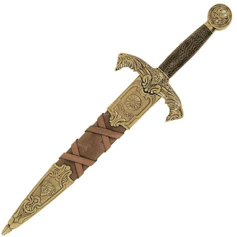 Brass King Arthur Dagger Sd4139l Medieval Collectibles