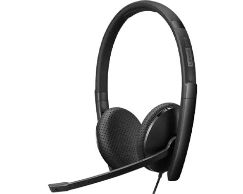 Lenovo Wired Voip Headset Experience Crystal Clear Meetings With Unmatched Comfort