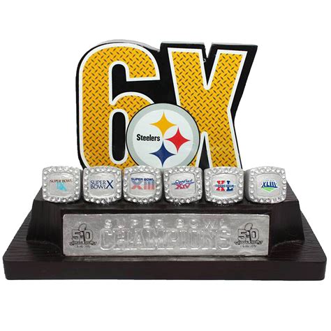 Pittsburgh Steelers 6 Time Super Bowl Champions Commemorative On The