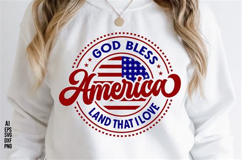 God Bless America Land That I Love Graphic By Creativemim2001 · Creative Fabrica