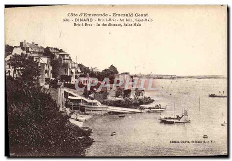 Carte Postale Ancienne Cote D Emeraude Dinard Bric A Brac Au Loin Saint