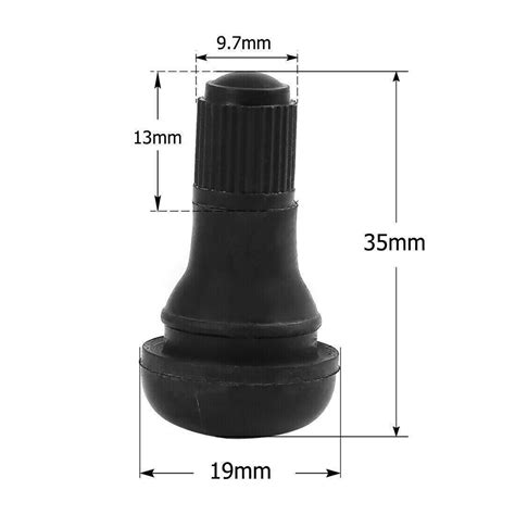 25pcs 100Pcs Valve Stem TR413 TR412 Tire Rubber Short Snap In Car